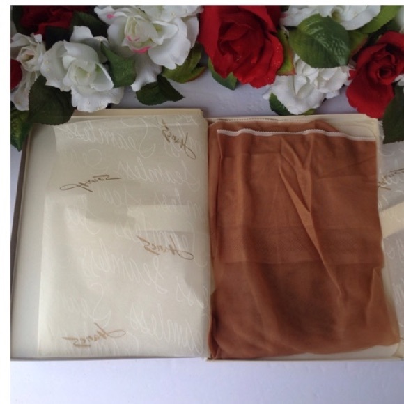Hanes 1 pair VTG Nylon Thigh Hi Hosiery Stocking Bali Rose NWB - Picture 10 of 16